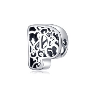 Stříbrné Přívěsek Kouzelné Písmeno P SCC1229-P jako Pandora (obrázek pro) Stříbrné Přívěsek Kouzelné Písmeno P SCC1229-P jako Pandora
