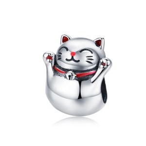 (obrázek pro) Stříbrné Přívěsek Maneki Neko SCC1178 jako Pandora