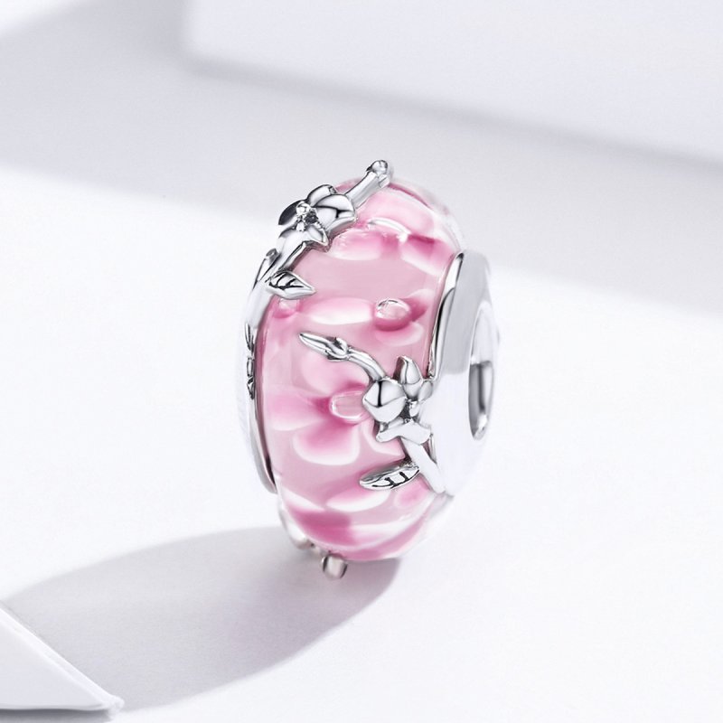 (obrázek pro) Stříbrné Přívěsek Phalaenopsis SCC1281, Murano sklo, jako Pandora - Zobrazit 3