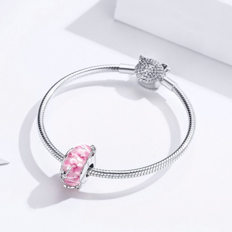 (obrázek pro) Stříbrné Přívěsek Phalaenopsis SCC1281, Murano sklo, jako Pandora - Zobrazit 4