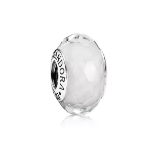 Bílé broušené sklo Murano, sterlingové stříbro - 791070 - Přívěsky | PANDORA (obrázek pro) Bílé broušené sklo Murano, sterlingové stříbro - 791070 - Přívěsky | PANDORA