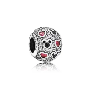 Disney, Třpytivý Mickey a srdce - 791457CZ - Přívěsky | PANDORA (obrázek pro) Disney, Třpytivý Mickey a srdce - 791457CZ - Přívěsky | PANDORA