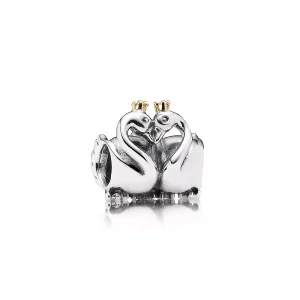 Přívěsek labutě, sterlingové stříbro, 14kt zlato - 791189 - Přívěsky | PANDORA (obrázek pro) Přívěsek labutě, sterlingové stříbro, 14kt zlato - 791189 - Přívěsky | PANDORA