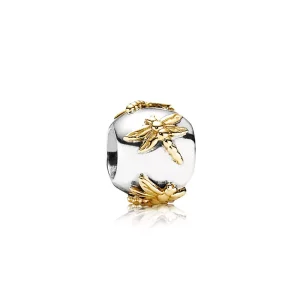 (obrázek pro) Přívěsek vážka, sterlingové stříbro, 14kt zlato - 790898 - Přívěsky | PANDORA