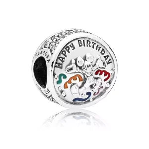 (obrázek pro) Přívěsky Mickey Mouse Šťastné narozeniny PANDORA