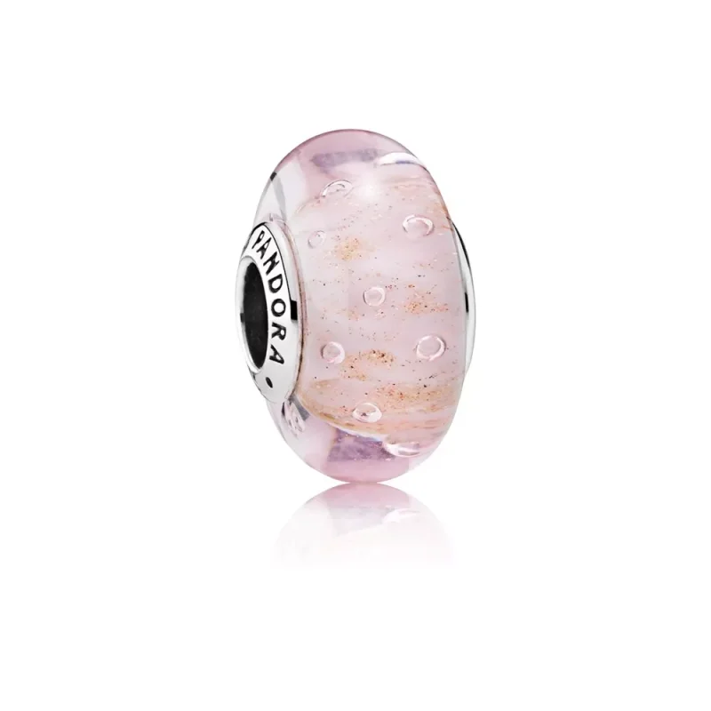 (obrázek pro) Růžové třpytivé sklo - 791670 - Přívěsky | PANDORA