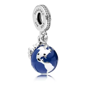 Visací přívěsky Mickey Mouse Globe PANDORA (obrázek pro) Visací přívěsky Mickey Mouse Globe PANDORA