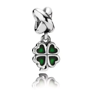 Zelený čtyřlístek - 790572EN25 - Přívěsky | PANDORA (obrázek pro) Zelený čtyřlístek - 790572EN25 - Přívěsky | PANDORA