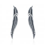 Stříbrné Peckové Náušnice Retro Křídla SCE258 Pandora styl