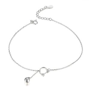 Stříbrné Anklet Roztomilé Kotě & Zvony SCT003 jako Pandora