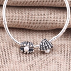 Přívěsek ústřice, sterlingové stříbro, bílá perla - 791134P - Přívěsky | PANDORA
