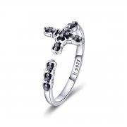 Stříbrné prsten Světlo Kříže SCR447, Kubická zirkonie, jako Pandora