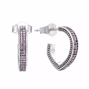 Kapky Pave Hoop PANDORA (obrázek pro) Kapky Pave Hoop PANDORA