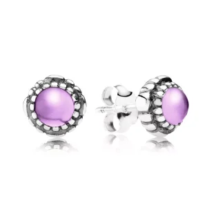 Naušnice, sterlingové stříbro, únor - ametyst - 290543AM - Náušnice | PANDORA (obrázek pro) Naušnice, sterlingové stříbro, únor - ametyst - 290543AM - Náušnice | PANDORA
