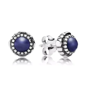 Naušnice, sterlingové stříbro, září - lapis lazuli - 290543LP - Náušnice | PANDORA (obrázek pro) Naušnice, sterlingové stříbro, září - lapis lazuli - 290543LP - Náušnice | PANDORA