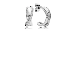 Propletené - 290730CZ - Náušnice | PANDORA (obrázek pro) Propletené - 290730CZ - Náušnice | PANDORA