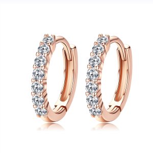 Rose Gold Kruhové Náušnice Prohlášení O Milosti SCE351-C, Kubická zirkonie, Pandora styl (obrázek pro) Rose Gold Kruhové Náušnice Prohlášení O Milosti SCE351-C, Kubická zirkonie, Pandora styl