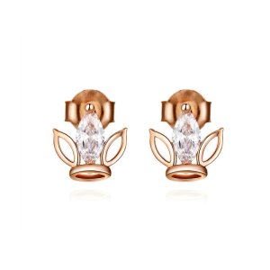 Rose Gold Peckové Náušnice Guard SCE607, Kubická zirkonie, jako Pandora (obrázek pro) Rose Gold Peckové Náušnice Guard SCE607, Kubická zirkonie, jako Pandora