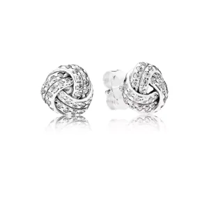 Třpytivé uzlíky lásky - 290696CZ - Náušnice | PANDORA (obrázek pro) Třpytivé uzlíky lásky - 290696CZ - Náušnice | PANDORA