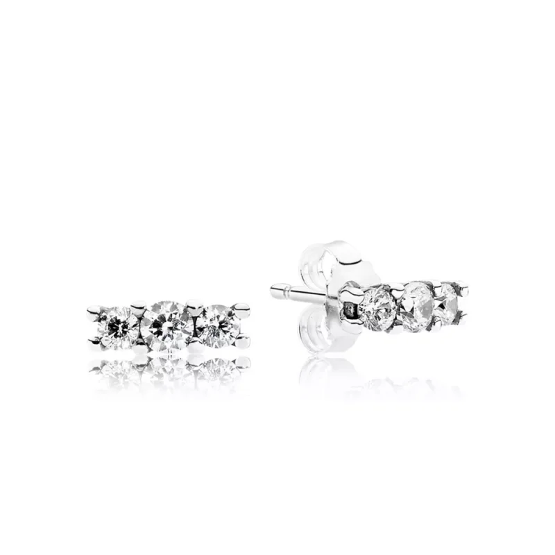 (obrázek pro) Třpytivá elegance - 290725CZ - Náušnice | PANDORA