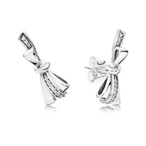 Zářivá mašle - 297234CZ - Náušnice | PANDORA (obrázek pro) Zářivá mašle - 297234CZ - Náušnice | PANDORA