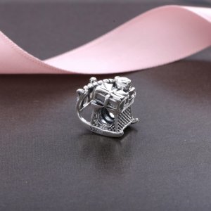 Přívěsek Santovy sáně, sterlingové stříbro, 14kt zlato - 791207 - Přívěsky | PANDORA