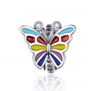 Stříbrné Přívěsek Motýl SCC1195, Kubická zirkonie, Pandora styl