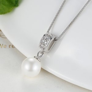 Náhrdelník s náhrdelníkovým perla SCN030 Pandora styl