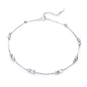 Stříbrné Anklet Malé Kulaté Korálky SCT010 jako Pandora