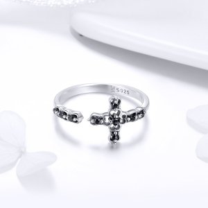 Stříbrné prsten Světlo Kříže SCR447, Kubická zirkonie, jako Pandora