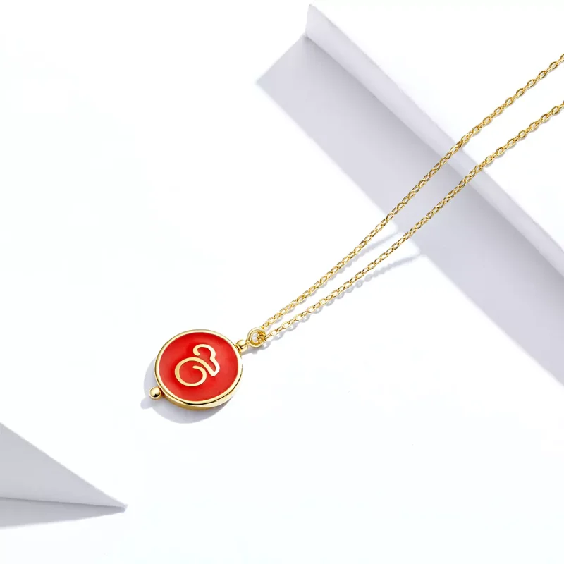 (obrázek pro) 14k Pozlacené Náhrdelník Myš SCN390 Pandora styl - Zobrazit 3