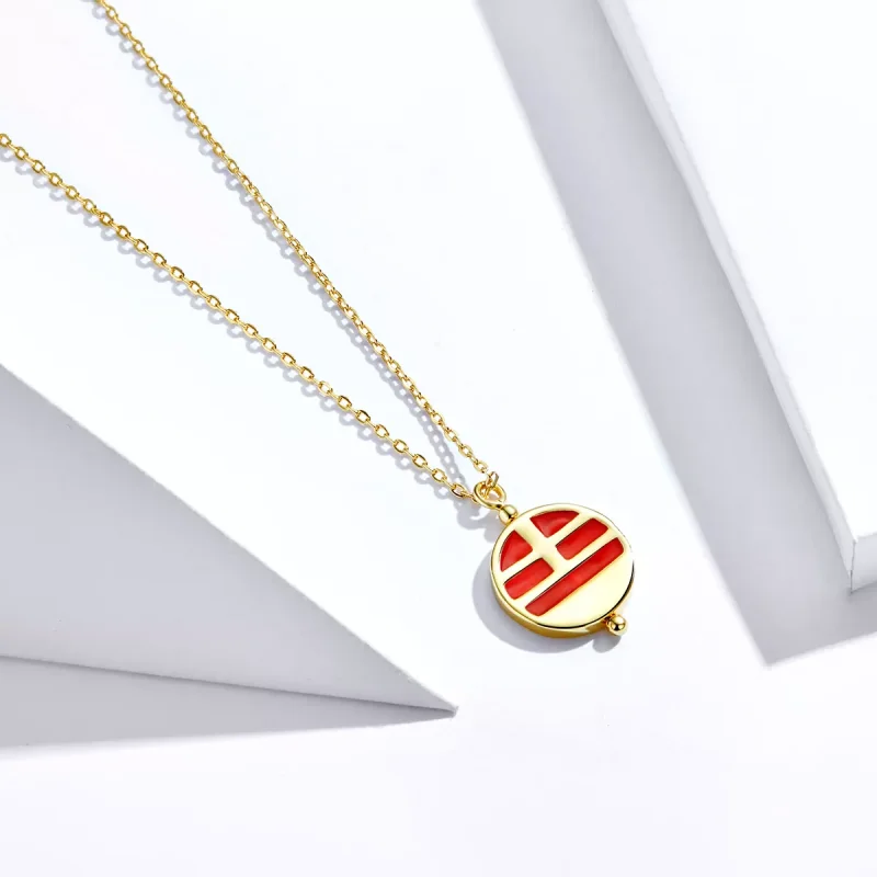 (obrázek pro) 14k Pozlacené Náhrdelník Myš SCN390 Pandora styl - Zobrazit 4