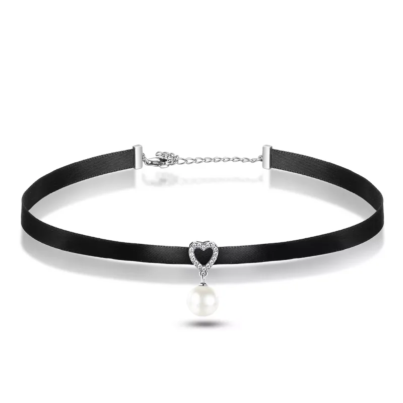 (obrázek pro) Choker Čisté Srdce SCN070, Kubická zirkonie, jako Pandora - Zobrazit 2