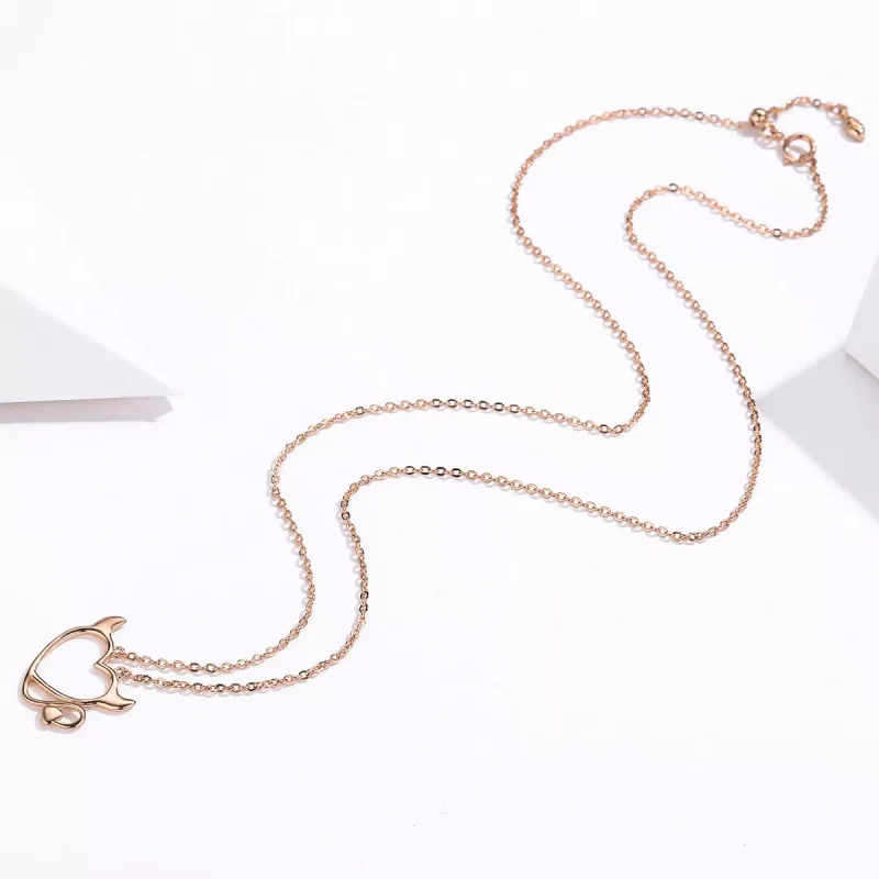 (obrázek pro) Rose Gold Náhrdelník Malý Ďábel SCN344 Pandora styl - Zobrazit 4