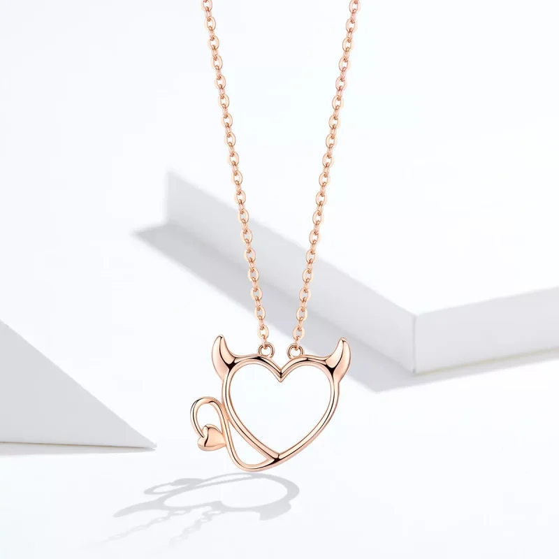 (obrázek pro) Rose Gold Náhrdelník Malý Ďábel SCN344 Pandora styl - Zobrazit 5