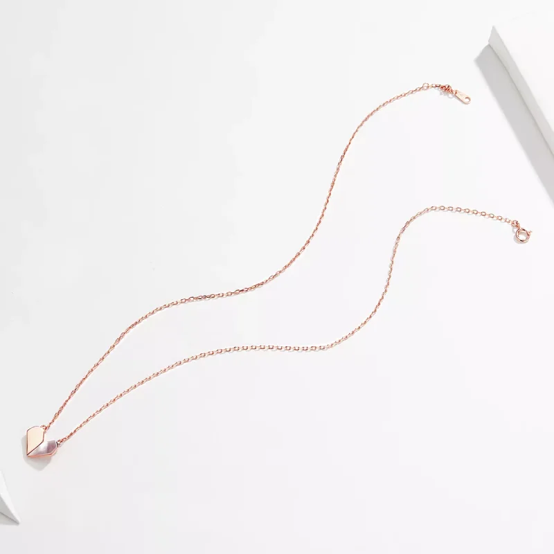 (obrázek pro) Rose Gold Náhrdelník Milujte Svůj Tvar SCN330 Pandora styl - Zobrazit 3
