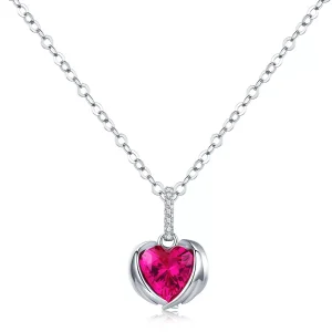 (obrázek pro) Stříbrné Náhrdelník Guardian Heart SCN341, Kubická zirkonie, jako Pandora
