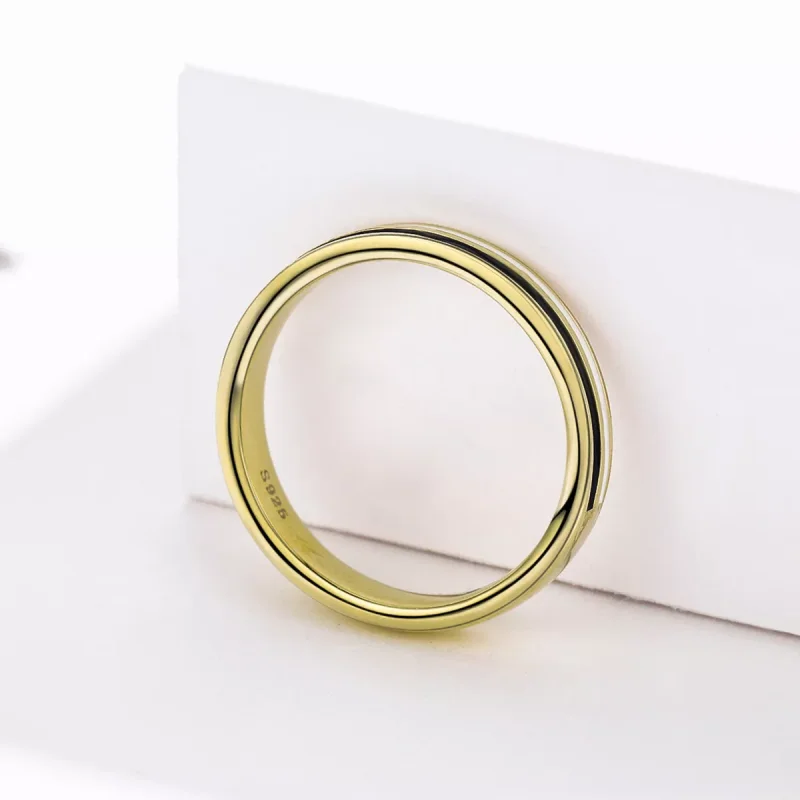 (obrázek pro) 14k Pozlacené prsten Móda SCR523 Pandora styl - Zobrazit 3