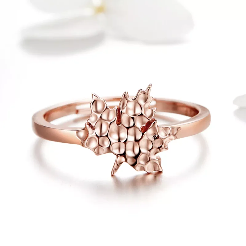 (obrázek pro) Rose Gold prsten Javorový List SCR481 Pandora styl - Zobrazit 3