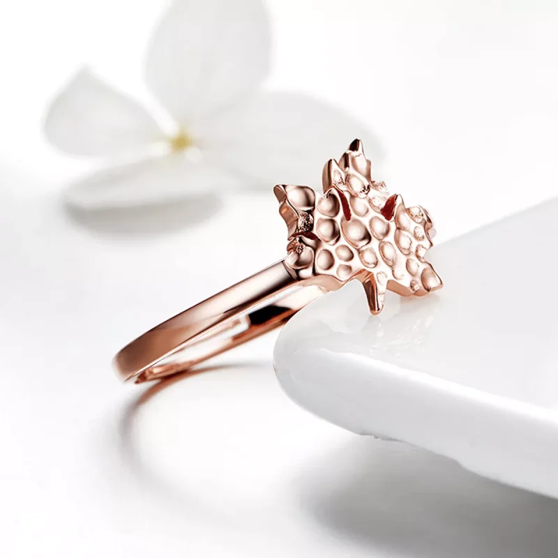 (obrázek pro) Rose Gold prsten Javorový List SCR481 Pandora styl - Zobrazit 4