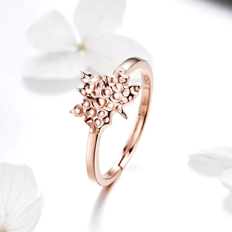 (obrázek pro) Rose Gold prsten Javorový List SCR481 Pandora styl - Zobrazit 6