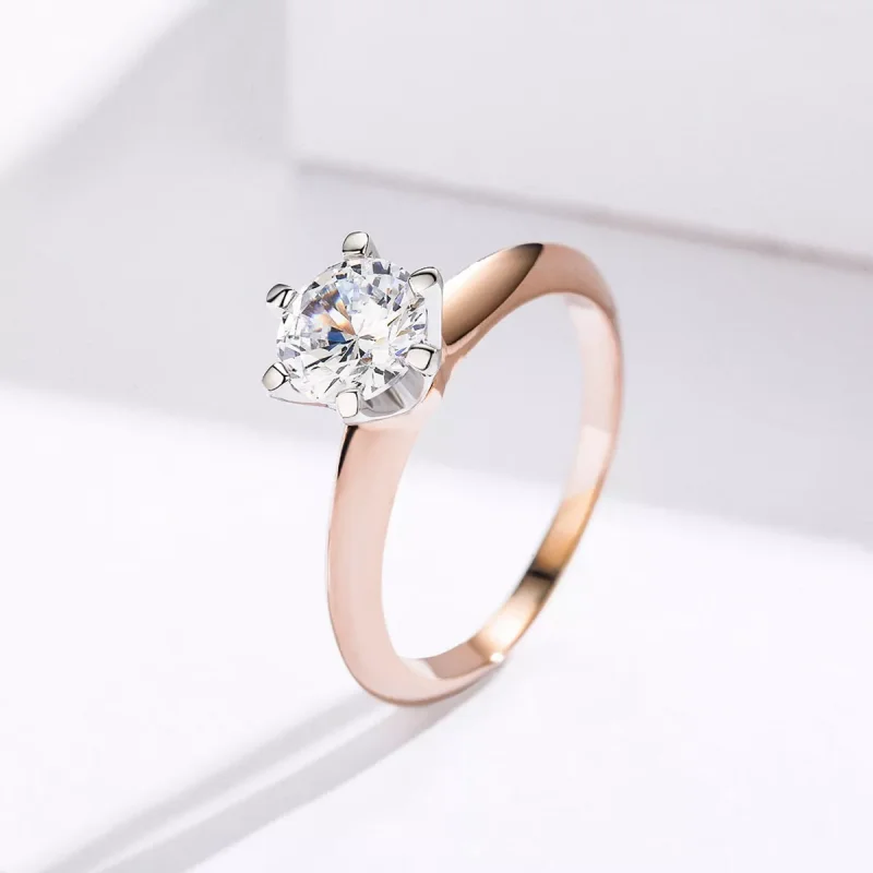 (obrázek pro) Rose Gold prsten Jen Ty SCR525, Kubická zirkonie, jako Pandora - Zobrazit 2