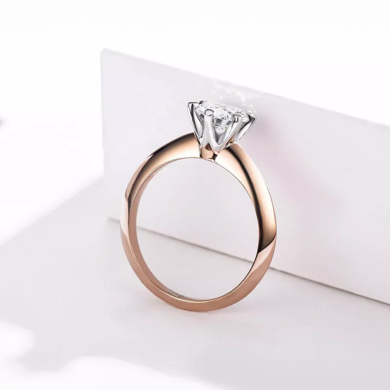 (obrázek pro) Rose Gold prsten Jen Ty SCR525, Kubická zirkonie, jako Pandora - Zobrazit 3