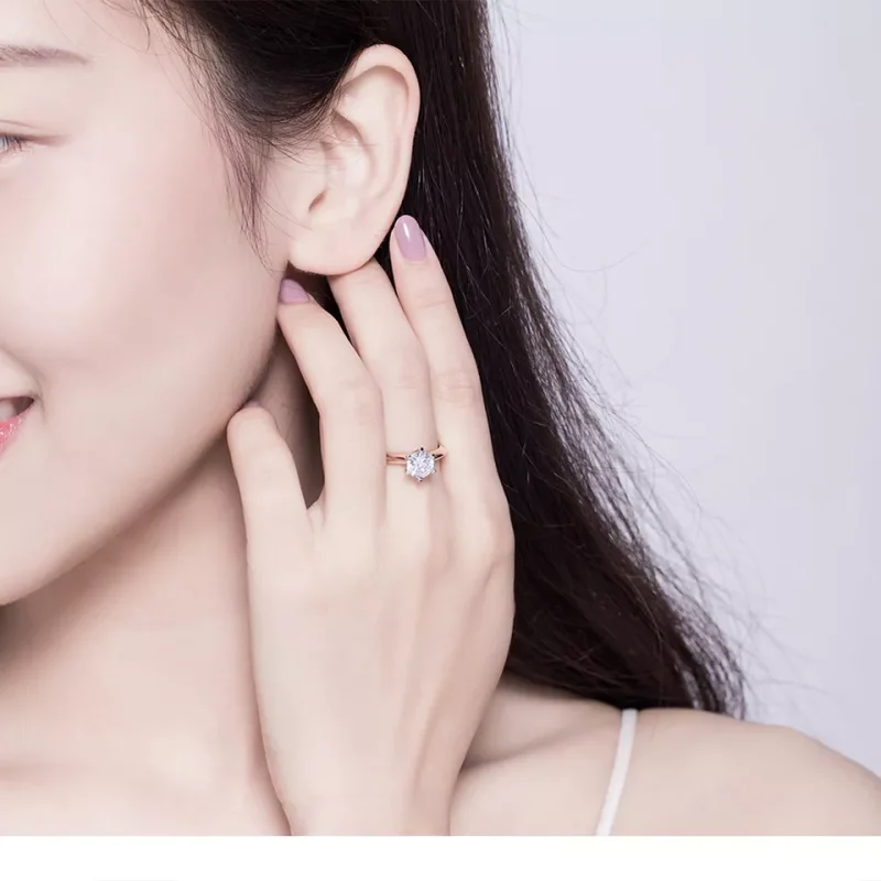 (obrázek pro) Rose Gold prsten Jen Ty SCR525, Kubická zirkonie, jako Pandora - Zobrazit 6