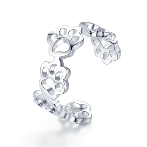 (obrázek pro) Stříbrné prsten Pet Tlapu SCR424 Pandora styl