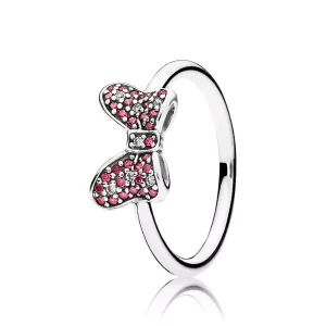 Prsten Disney, Minnie's Šumivé bow kravatu PANDORA (obrázek pro) Prsten Disney, Minnie's Šumivé bow kravatu PANDORA