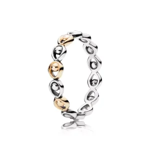 (obrázek pro) Prsten, sterlingové stříbro, 14kt zlato - 190961 - Prsteny | PANDORA