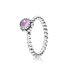 (obrázek pro) Silver ring, birthstone-February, amethyst - 190854AM - Prsteny | PANDORA