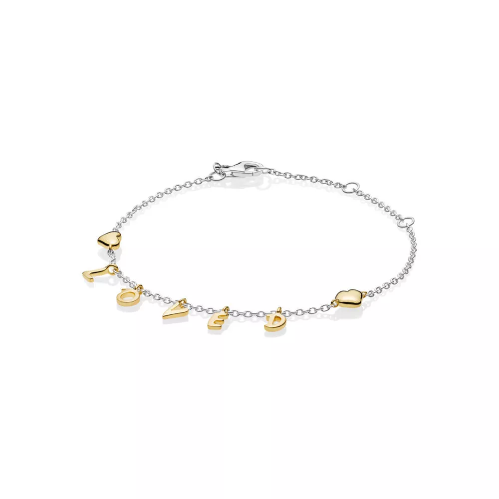 Náramek PANDORA Milovaný skript - 567804