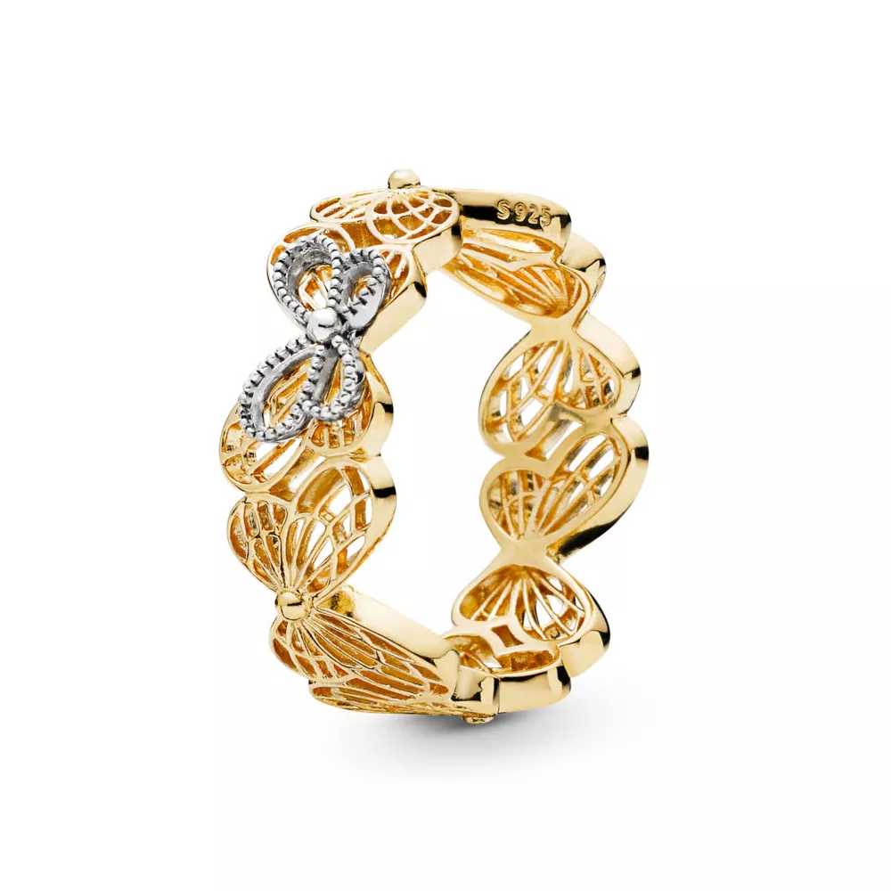 pandora shine prsten motýli 167947